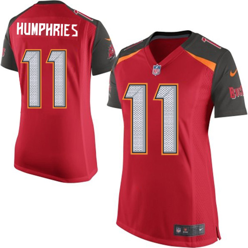 Women's Limited Adam Humphries Nike Jersey Red Home - #11 NFL Tampa Bay Buccaneers
